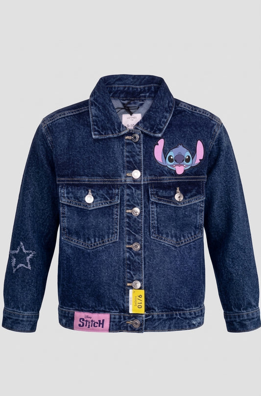 CHAQUETA JEANS STITCH SACANDO LA LENGUA