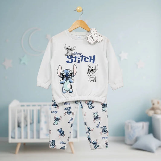 BUZO CELESTE STITCH PARA BEBE