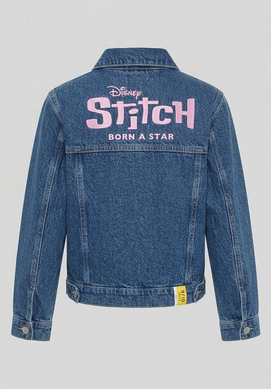 CHAQUETA JEANS STITCH  SACANDO LA LENGUA