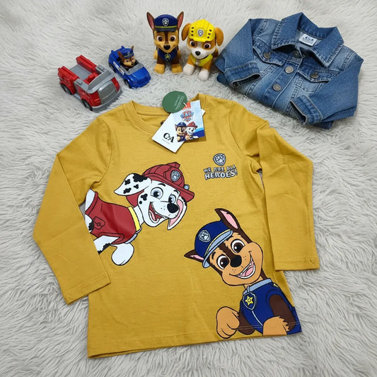 POLERA MANGA LARGA PAW PATROL
