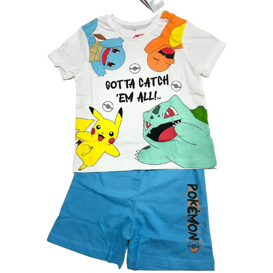 SET DE DOS PIJAMAS PIKACHU Y SUS AMIGOS