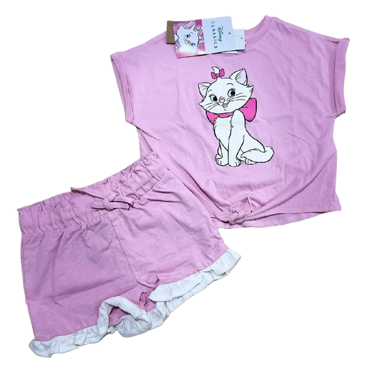 PIJAMA ROSADO GATA MARIE PARA NIÑA