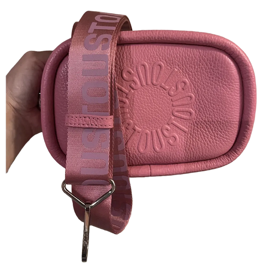 BANDOLERA REPORTER DE PIEL ROSADA CHICLE TOUS MIRANDA