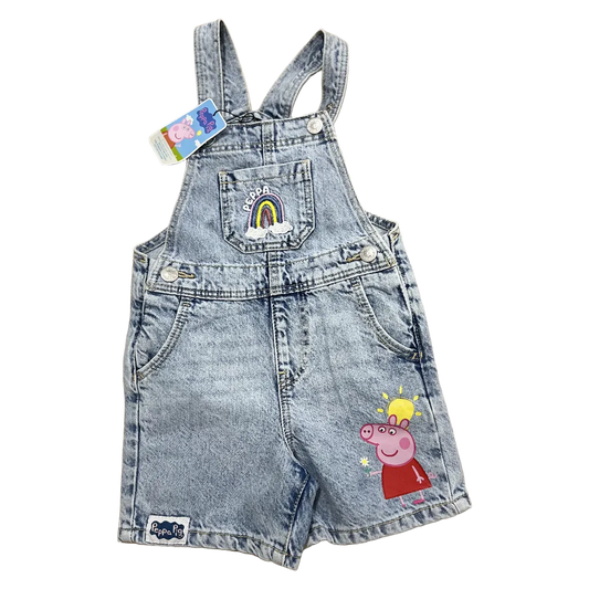 JARDINERA DE MEZCLILLA  PEPPA PIG