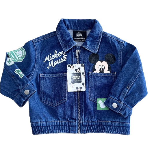 CHAQUETA DE MEZCLILLA MICKEY PARA NIÑOS
