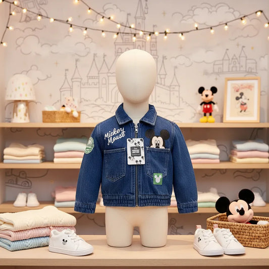 CHAQUETA DE MEZCLILLA MICKEY PARA NIÑOS