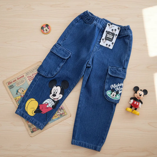 JEANS DE MEZCLILLA MICKEY PARA NIÑOS