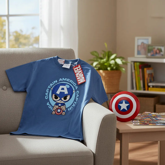 POLERA PARA NIÑO CAPITAN AMERICA