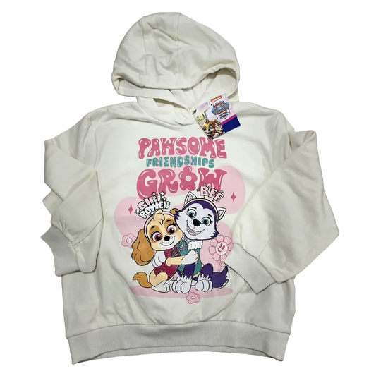 POLERON BLANCO CON GORRO PAW PATROL