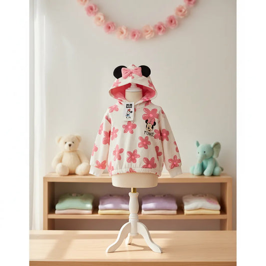 POLERON CON GORRO MINNIE PARA NIÑAS