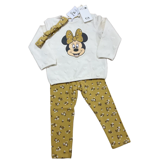 CONJUNTO TRES PIEZAS MINNIE PARA BEBE