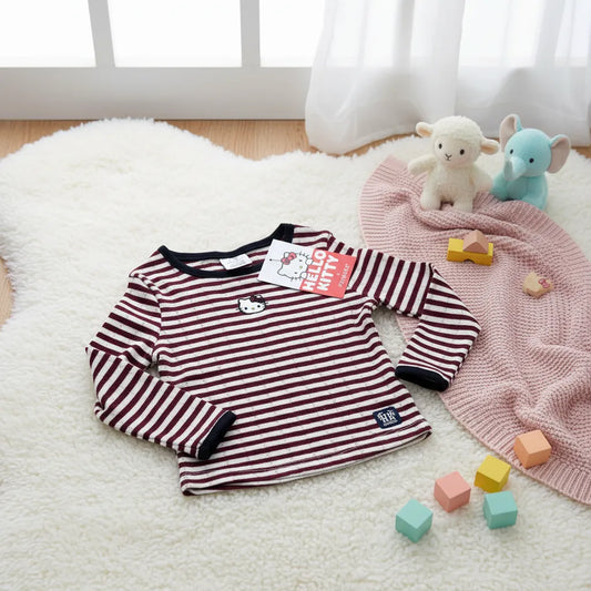 POLERA A RAYAS HELLO KITTY