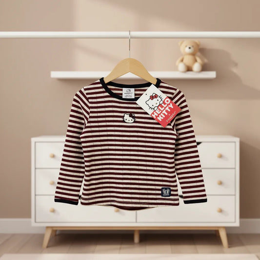 POLERA A RAYAS HELLO KITTY